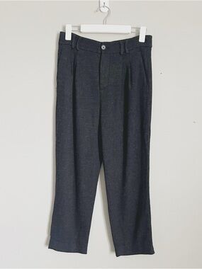 ZARA | Charcoal Gray Knit Trouser Dress Pants Sz M